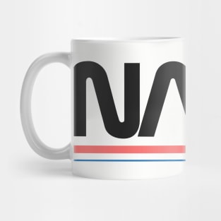 nasa, nasa logo, nasa worm logo, retro nasa Mug